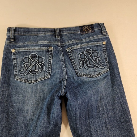 Rock & Republic Jeans Womens 14M 14 32 x 31 Kasandra Blue Bootcut Lowrise - Picture 5 of 12